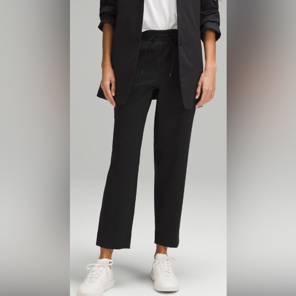 Lululemon women’s tapered leg mid rise 7/8 pant length luxstreme sz. L. Black - Picture 5 of 5